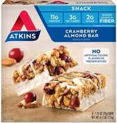 Atkins | Snack Bar | Cranberry Almond | Doos | 5 x 35g | Snel afvallen zonder poespas!