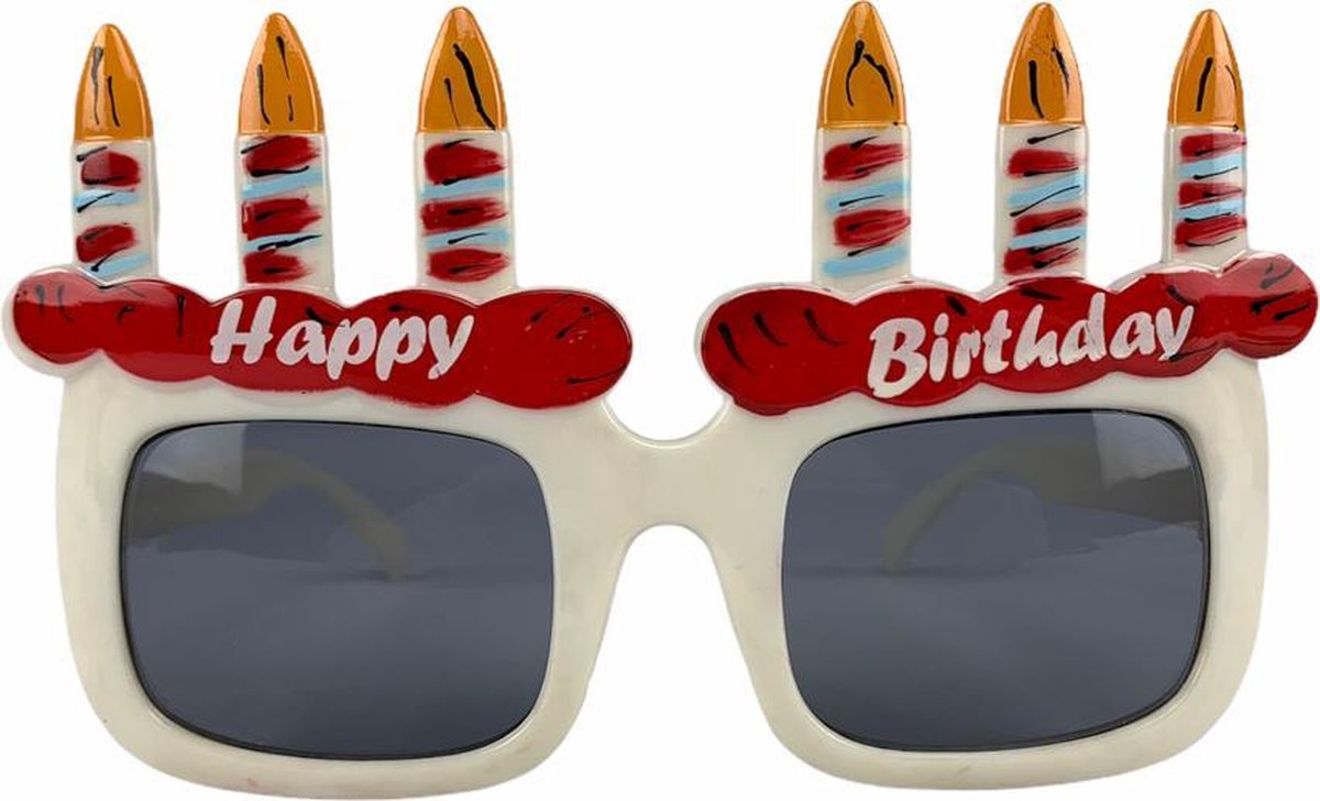 PartyFX Happy Birthday bril - Feestbril voor kinderen en volwassenen