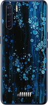 6F hoesje - geschikt voor OPPO A91 -  Transparant TPU Case - Bubbling Blues #ffffff