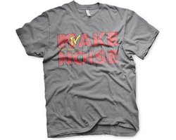 MTV Heren Tshirt -M- Make Noise Grijs