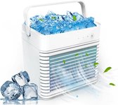 DrPhone AIRX13 – Aircooler - 4000 mAh Accu - Draagbare Airco - Koude lucht met Watermoleculen - Opladen met USB – Wit