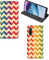 Coque Smartphone OnePlus Nord CE 5G Coque Téléphone Mignon Zigzag Couleur