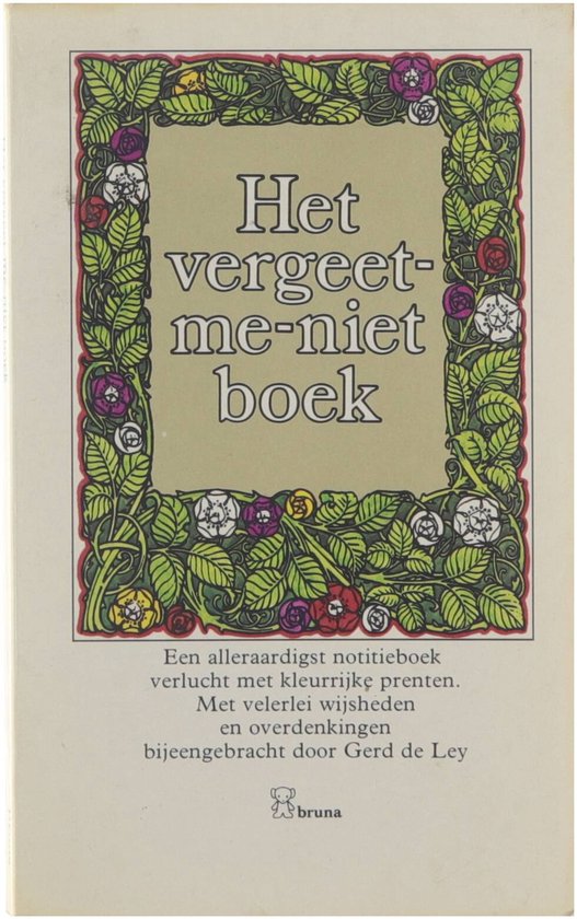 Het Vergeet me niet boek