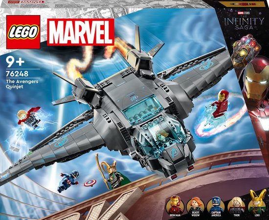 LEGO Marvel Avengers Marvel De Avengers Quinjet, Infinity Saga - 76248
