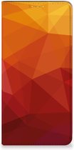 Stand Case geschikt voor Samsung Galaxy A14 5G Polygon Red