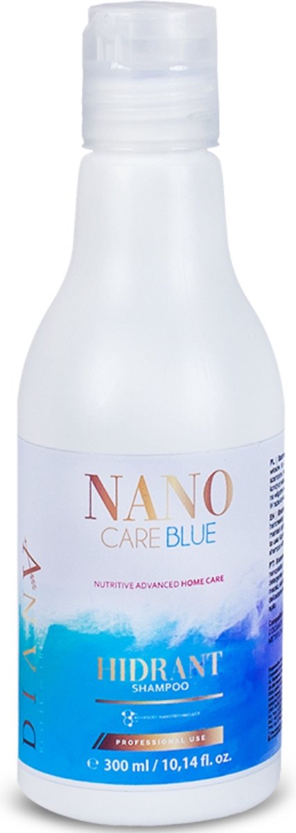NanoCare nanoplastia BLUE shampoo 300 ml ' No yellow haar system ' Voor thuiszorg na een nanoplastie/ keratine behandeling zilvershampoo zonder parabenen, sulfaten en siliconen