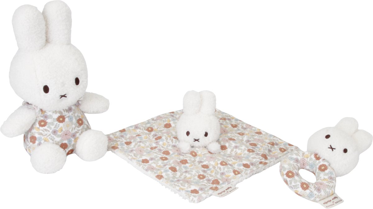 Little Dutch x Nijntje - Giftset Vintage Little Flowers - Knuffel, knuffeldoekje en rammelaar — afbeelding 10
