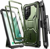 Geschikt voor Supcase Samsung Galaxy S23 Ultra 5G Armorbox hoesje - Groen