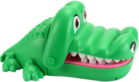 Thumbnail van een extra afbeelding van het spel Krokodillenspel - Spelletjes voor kinderen - Krokodil met kiespijn - Bijtende krokodil - Drankspel - groen