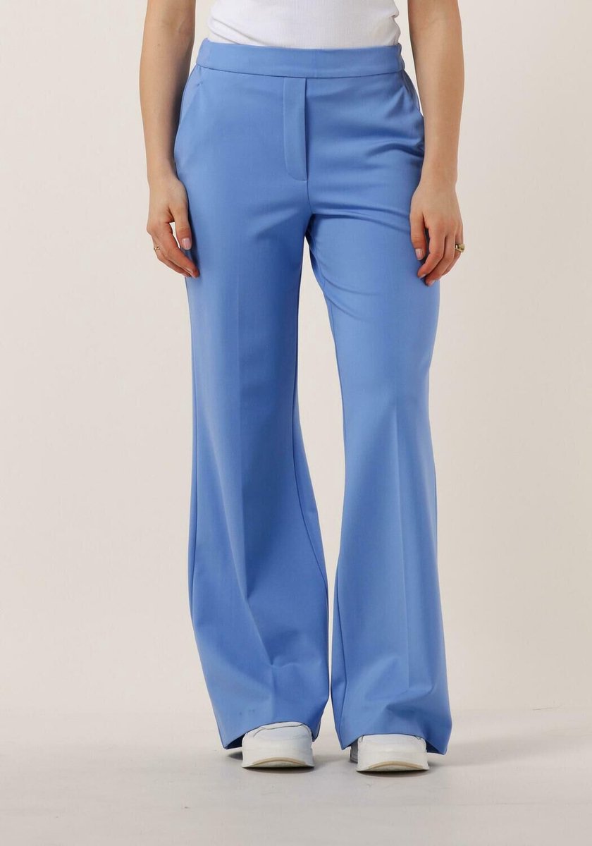 Beaumont Pants Wide Flare Double Jersey Broeken & Jumpsuits Dames - Jeans - Broekpak - Lichtblauw - Maat 40