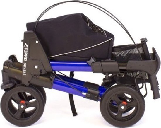 Topro Troja Odyssé Rollator - Dubbel Opvouwbaar Blauw