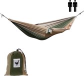 MoreThanHip - XXL 2 persoons (reis)hangmat Camouflage - 290 x 210 cm