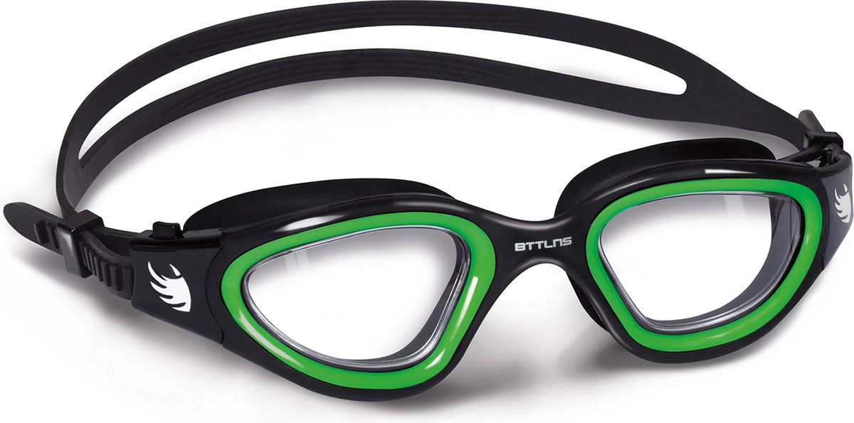 BTTLNS zwembril - transparante lenzen - zwembril zwembad en openwater - triathlon zwembril - zwembril volwassenen - duikbril - Ghiskar 1.0 - groen