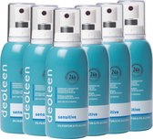Deoleen Anti-transpirant - Pompspray Sensitive - Deodorant - 75 ml 6 pack