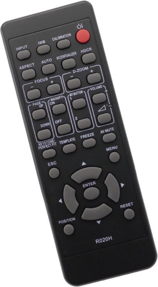 Afstandsbediening geschikt voor de HITACHI CP-AX2503 beamer, vervangt R020F / HL03033