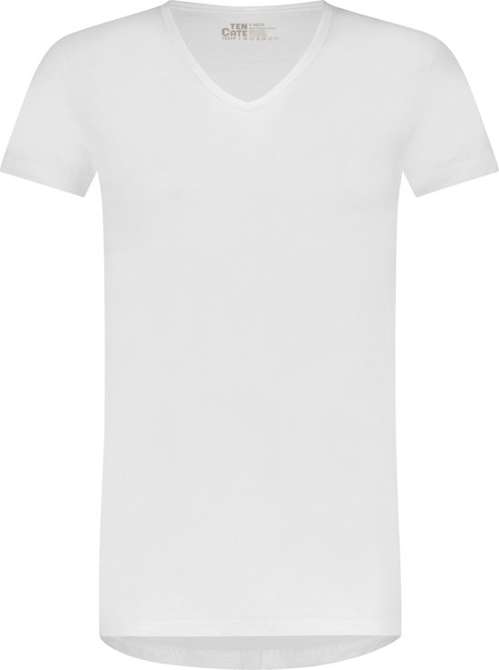 Ten Cate Basics T-Shirt Col V 2-Pack - 32299 - XL - Wit