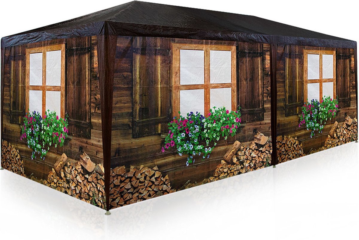 Partytent Skihut - 3x6m - 6 Zijwanden