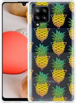 Hoesje Geschikt voor Samsung Galaxy A42 Pineapple