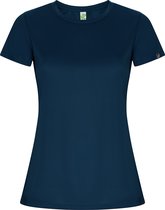 Donkerblauw dames sportshirt korte mouwen 'Imola' merk Roly maat S