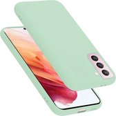 Cadorabo Hoesje voor Samsung Galaxy S21 5G in LIQUID LICHT GROEN - Beschermhoes gemaakt van flexibel TPU silicone Case Cover