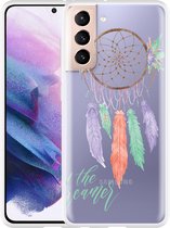 Hoesje Geschikt voor Samsung Galaxy S21 Watercolor Dreamcatcher