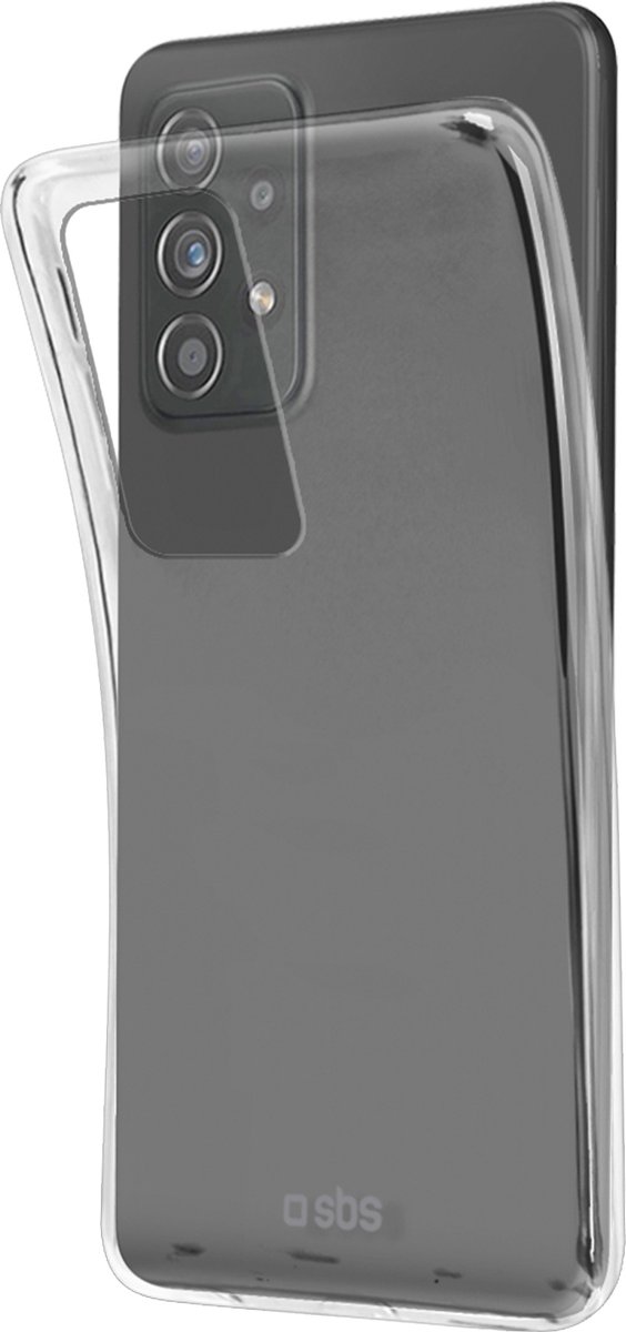 SBS Skinny Telefoonhoesje geschikt voor Samsung Galaxy A53 Hoesje Flexibel TPU Backcover - Transparant