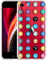 iPhone SE 2020 Hoesje Cryptocurrency - Designed by Cazy