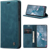 CaseMe - Telefoonhoesje geschikt voor Samsung Galaxy S23 - Wallet Book Case - Met Magnetische Sluiting - Donker Blauw