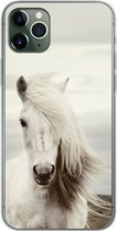 Geschikt voor iPhone 11 Pro Max hoesje - Paard - Strand - Manen - Siliconen Telefoonhoesje