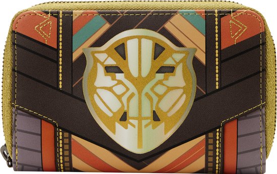 Loungefly Black Panther Officiële Marvel Merchandise Loungefly Zip Around Purse Black Vegan Leer Tas