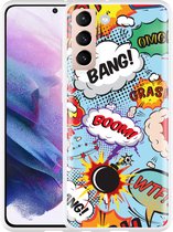 Hoesje Geschikt voor Samsung Galaxy S21 Comic