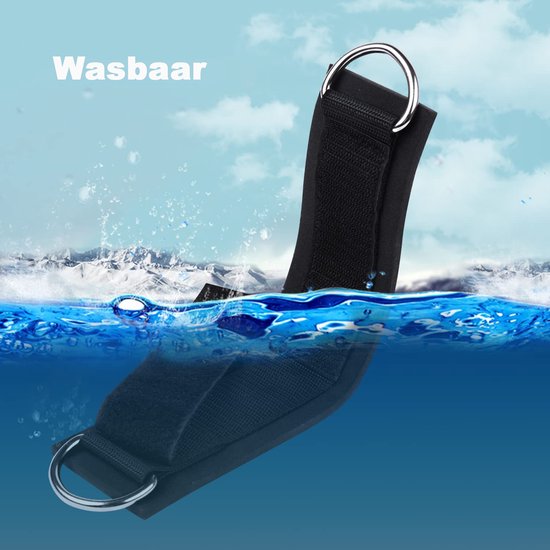 Sangle De Cheville NEALFIT Pour Machine à Câble - Néoprene Ajustable Bleu - Exercices Jambes/fessiers - Neuf