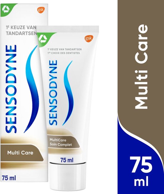 nachtmerrie Herformuleren Verbeteren Sensodyne Multicare tandpasta voor gevoelige tanden 2x 75 ml | bol.com