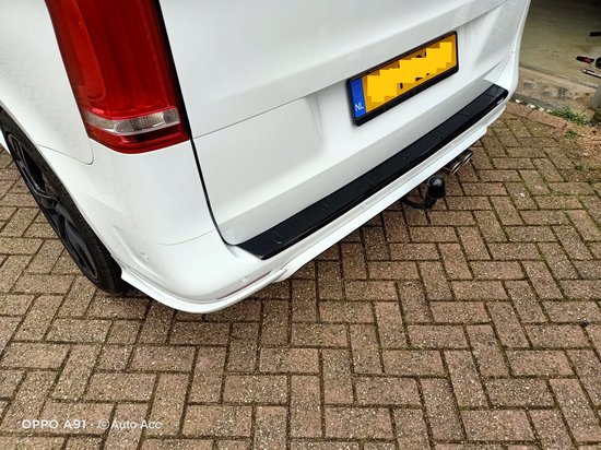 Vito W447 W448 Hoogglans Zwart Bumperplaat bumperbeschermer bumperbescherming
