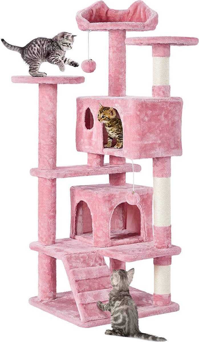 kattenkrabpaal / grote klimboom - speelhuis voor katten / playhouse for cats