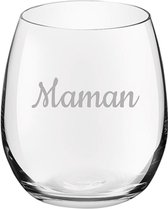 Drinkglas gegraveerd - 39cl - Maman