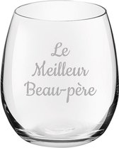 Drinkglas gegraveerd - 39cl - Le Meilleur Beau-père