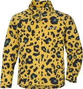 Didriksons - Fleece jas met rits voor kinderen - Monte print kids 4 - Geel - maat 80 (80-86cm)