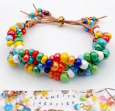 Jeannette-Creatief® - Beach - Brasil - Dames Armband - kleurrijk - Colorfull - Boho - IBIZA - Bohemien