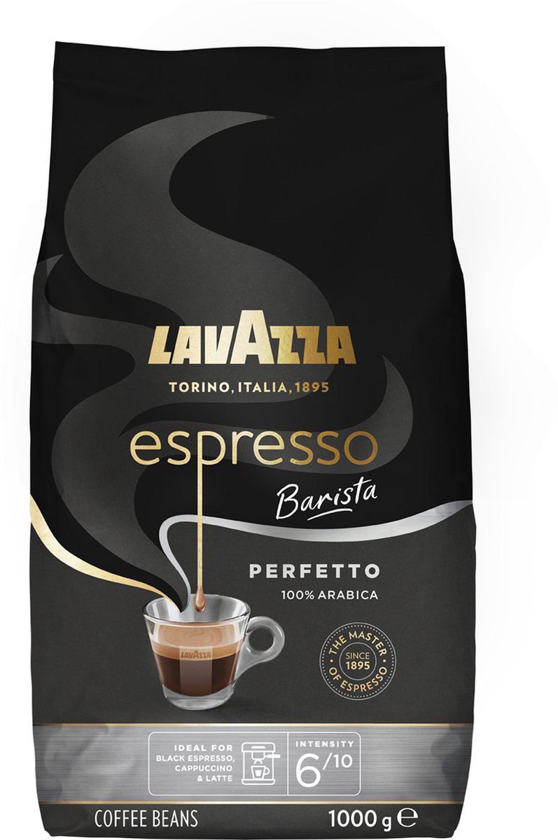 Goedkoopste Lavazza Espresso Barista Perfetto Koffiebonen - 100 Arabica Koffie Bonen - Intensiteit 6/10 - 1 kg