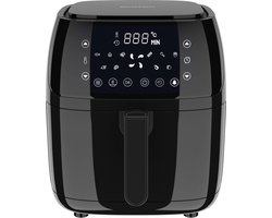 Silvercrest Heteluchtfriteuse XL - Temperatuur: 60 - 200 °C - Inhoud: 1,4 kg - Airfryer - Met extra grote frituurmand - Om te frituren zonder extra olie of vet - Ook voor grillen, bakken en braden