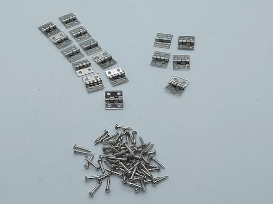 UKCOCO 20St Mini-Scharnier Türscharniere aus Metall kleine Scharniere UKCOCO 20St Mini-Scharnier Türscharniere aus Metall kleine Scharniere