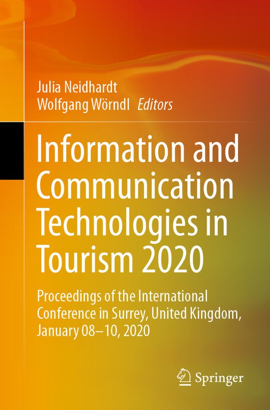 Information and Communication Technologies in Tourism 2020 - cover
