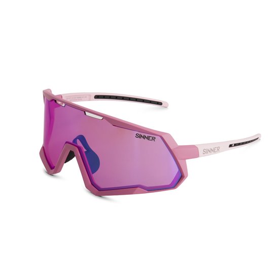 Sinner Pace zonnebril - Mat roze - Fiets lens | bol.com