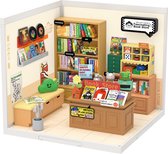 Robotime Fascinating Book Store DW004 - Poppenhuis - Miniatuur - DIY