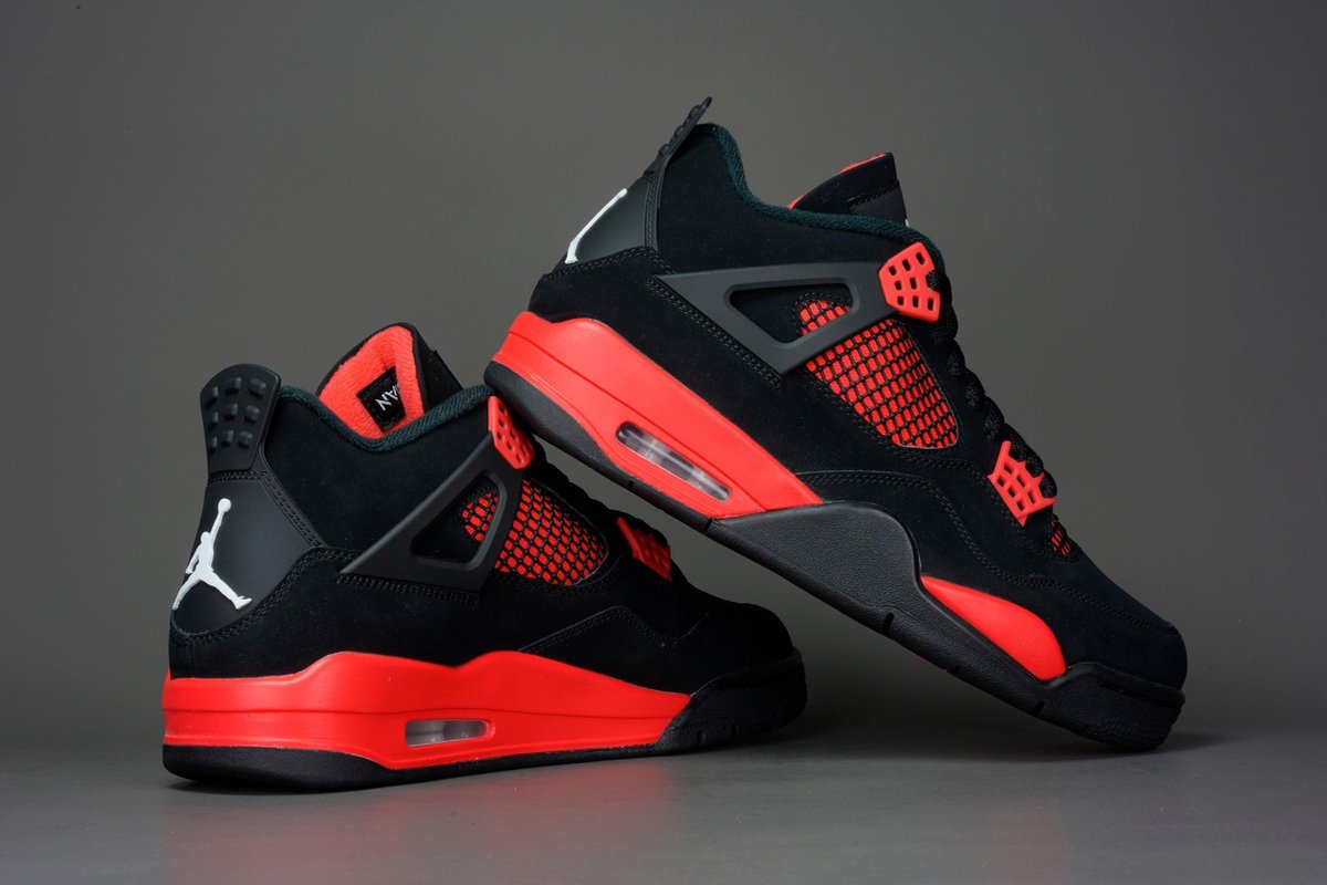 【本物保証人気SALE】28.0 NIKE JORDAN 4 Red Thunder Crimson 28.0cm