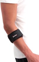 Gladiator Sports Tennisarm - Elleboogbrace - Golfarm Brace - Onderarm Brace - Sportbrace - One Size - Geschikt voor Links & Rechts - Zwart