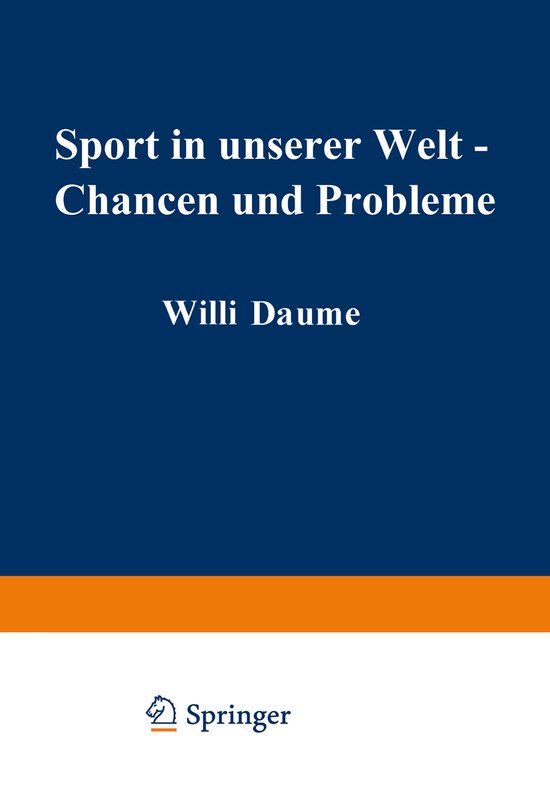 Sport in Unserer Welt - Chancen Und Probleme - cover