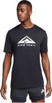NIKE Dri Fit Trail T-shirt Met Korte Mouwen Mannen Zwart - Maat XL