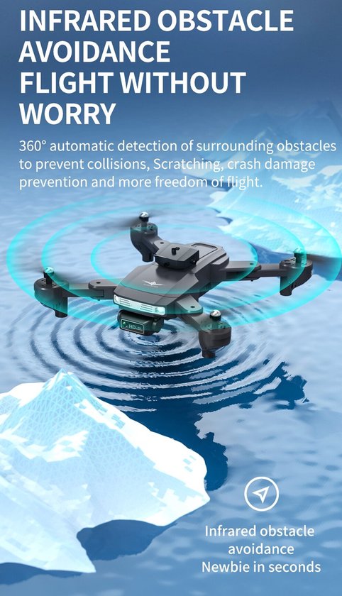 LSky X Dodge - 22km/h - Obstakel Ontwijker - Kids Drone - Micro SD - 2x Camera Drone WiFi - Beginner Quadcopter